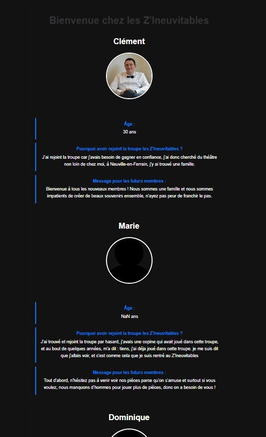 Présentation du Portfolio